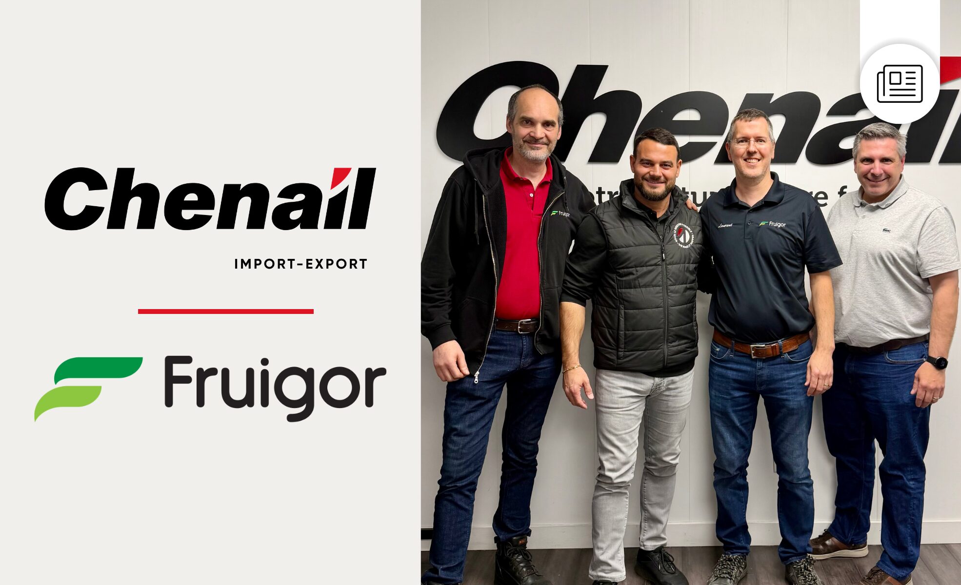 Chenail Import-Export acquiert les entrepôts Fruigor - Chenail